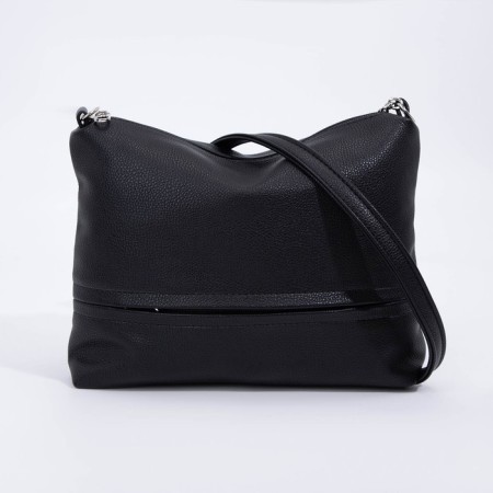 Bag Cross-Bodi with a zipper, black color