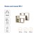 Hinged shelf PN-7 640x218x496, sonoma oak