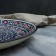 Largan Rishtan ceramics "Flowers", 36 cm, blue