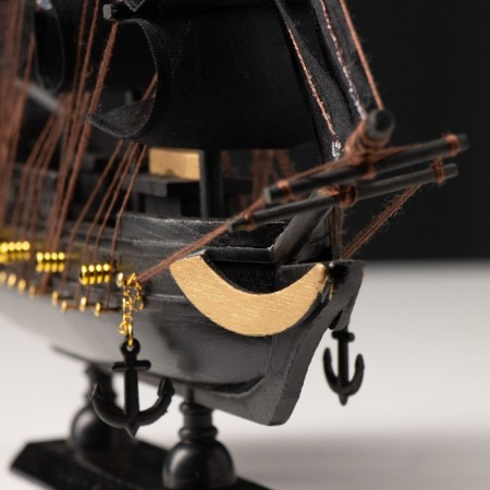 Ship "Merry Roger", black sails, 24 × 6 × 22 cm-2