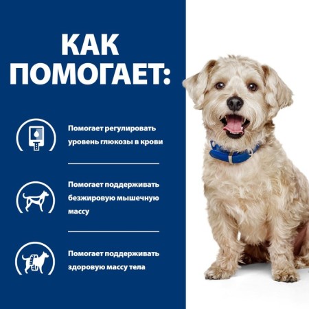 Hill Prescription Diet W/D Hill Presscription for Dogs, weight support, with chicken, 370g-3
