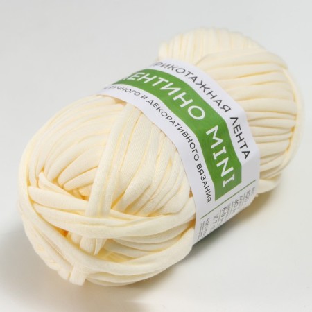 Knitted yarn 100% cotton "lentino mini" 100 g 40 m color 86 cream-1