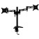 Cactus CS-VM-D08-BK bracket, for 2 monitors, slope-feed, 13 "-27", up to 2x8 kg, black