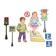 Set for design "Learning to cross the road" 50x34cm