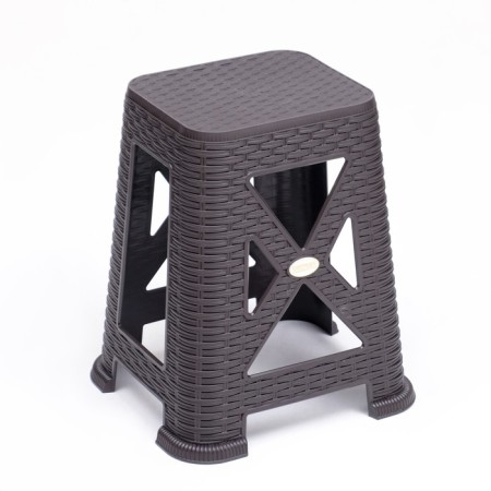 Sodium stool "Armhi", 35 x 37.5 x 45.5 cm, dark brown