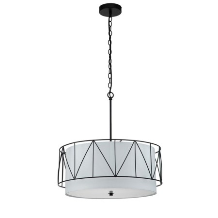 Suspended Indigo lamp, 13016/3p Black. 3x40W, E27, 520x520x570/1370 mm, white color-1