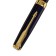 Gift feathers in the leatherette case, the case is blue with gold