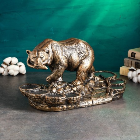 Stand for the bottle "Bear" 45x23x25cm, bronze-1