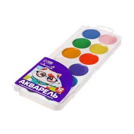 Watercolor Mix 12CV Plastic (6 Classic+6 Maruter) Calligrata-1