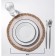 Serving napkin on the table "Meg", 30 × 30 cm, white color