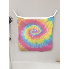 Organizer in a bathtub on the suction cups “rich colorful stains”, for storing toys and trifles, size 33x39 cm