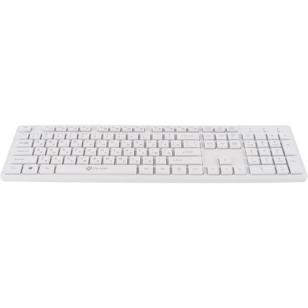 Keyboard + Mouse Rick 240m Claw: White Mouse: White USB Wireless Slim Multimedia (1091258 10046-3