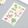 Tattoo on the body color "hares and carrots" 7.5x12 cm