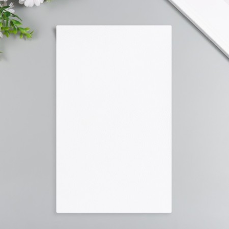 Liszt for creativity claim. Kozh "Figure Lich" White sheet 33x20 cm thick 1 mm-1