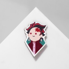 Brooch wooden 
