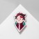 Brooch wooden "anime" tanziro, color