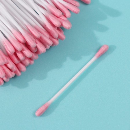Cotton sticks pink 100 pcs in p/floor package-1