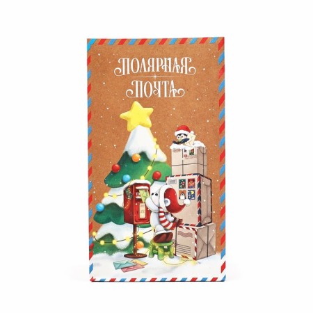 Package without pens "Polar Mail", 10 x 19.5 x 7 cm, New Year-2