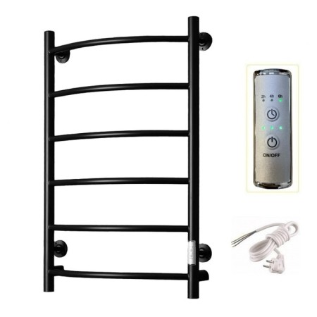 True heated towel rail "Trugor" PEK SP 5, 800 x 500 mm, VGP, Black
