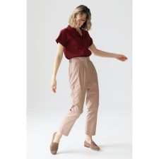 Artificial leather trousers, size 48