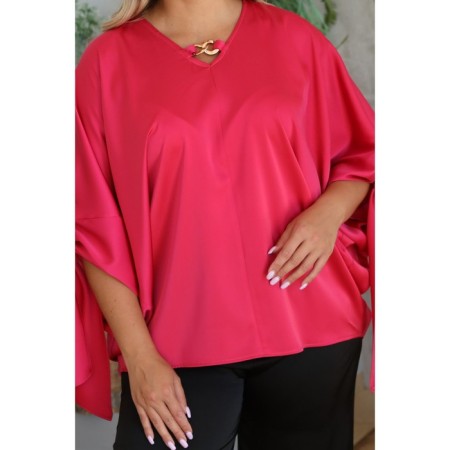Female suit, size 48, fuchsia color-5