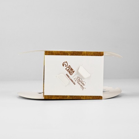 Gift box, packaging, "happy holiday", embossing, 15 x 13.5 x 6 cm-3