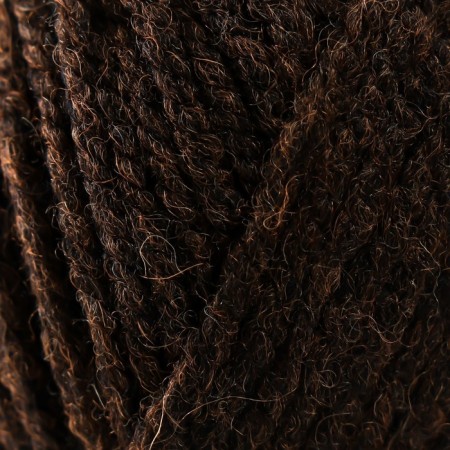 Gingerbread "Shetland Chunky" 50% acrylic, 50% wool 150m/100g (619 chocolate)-2