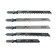A universal set of saws for tundra, wood and metal, 5 pcs.