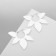 Earrings Metal "Leaves" ethnos, color silver