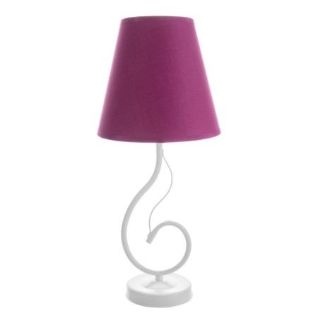 Lamp table Marseille 1x15W E14 18x18x42cm white/pink Risalux-6