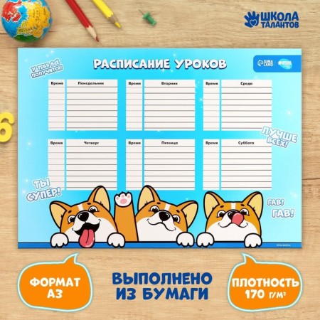 Corgi Jackie Lessons Schedule A3