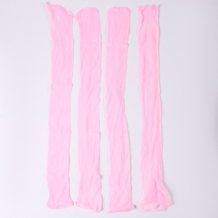 Kapron for dolls and flowers, set 4 pcs., Size 1 pc. -45 × 6 cm, pale pink color-2