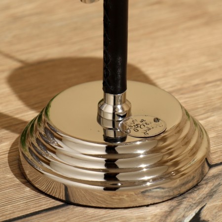 Table clock 32x22 cm, (diameter of 8 cm hours), brass-5