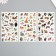 Plastic sticker "Wild animals" mix 10x21.5 cm