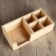 Standard "Rectangle" from pine, with 5 compartments, 15 × 30 × 8.5 cm