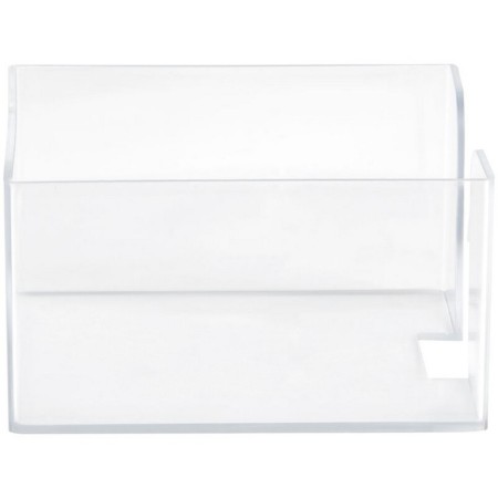 Paper block stand 90 x 90 x 50 mm, plastic, transparent-3