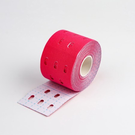Kinesio - teip, with perforation, 5 cm × 5 m, pink color-7
