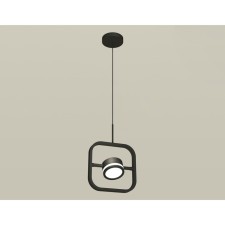 Комплект подвесного поворотного светильника с акрилом Ambrella light, Traditional DIY, XB9119150, GX53, цвет чёрный песок, белый матовый