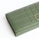 Women's wallet on magnet, green color