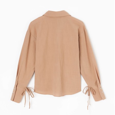 Women's shirt minku: casual collection beige color, river 52-9