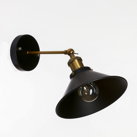 Sconces "Gambia" 1x40W E27 Black 22x22x27 cm-2