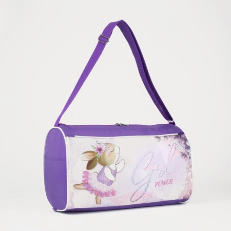 Children's sports bag for lightning girls, external pocket, lilac color-1