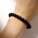 Set 2 objects: bracelet, keychain "blade", black color in silver