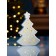 LED figure "Star tree" 9.7x4.5x13.7 cm, 1 LED, LR44X3 (in the set), T/white
