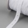 Braid with buttons, 25-25-50 mm, 17 mm × 45 ± 1 m, white color