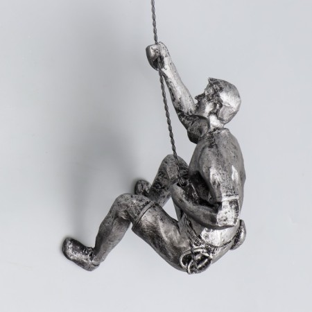 Souvenir Polystone "Fending the top" Left, blackened silver 18x8 cm