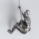 Souvenir Polystone "Fending the top" Left, blackened silver 18x8 cm