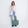 Zipper bag with zipper, green color
