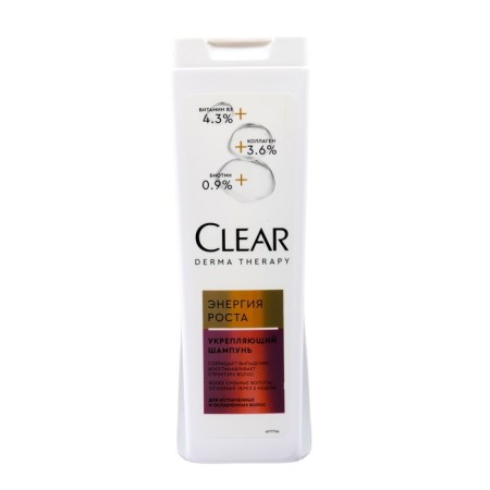 Hair shampoo Clear Vita ABE Growth Energy, 380 ml