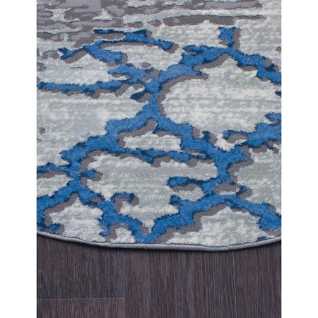 Oval Carbon Karmen Hali Armina, size 160x230 cm, color Blue/Blue-3